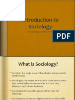 Introduction To Sociology: The Sociological Point of View
