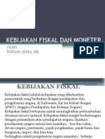 Kebijakan Fiskal Dan Moneter