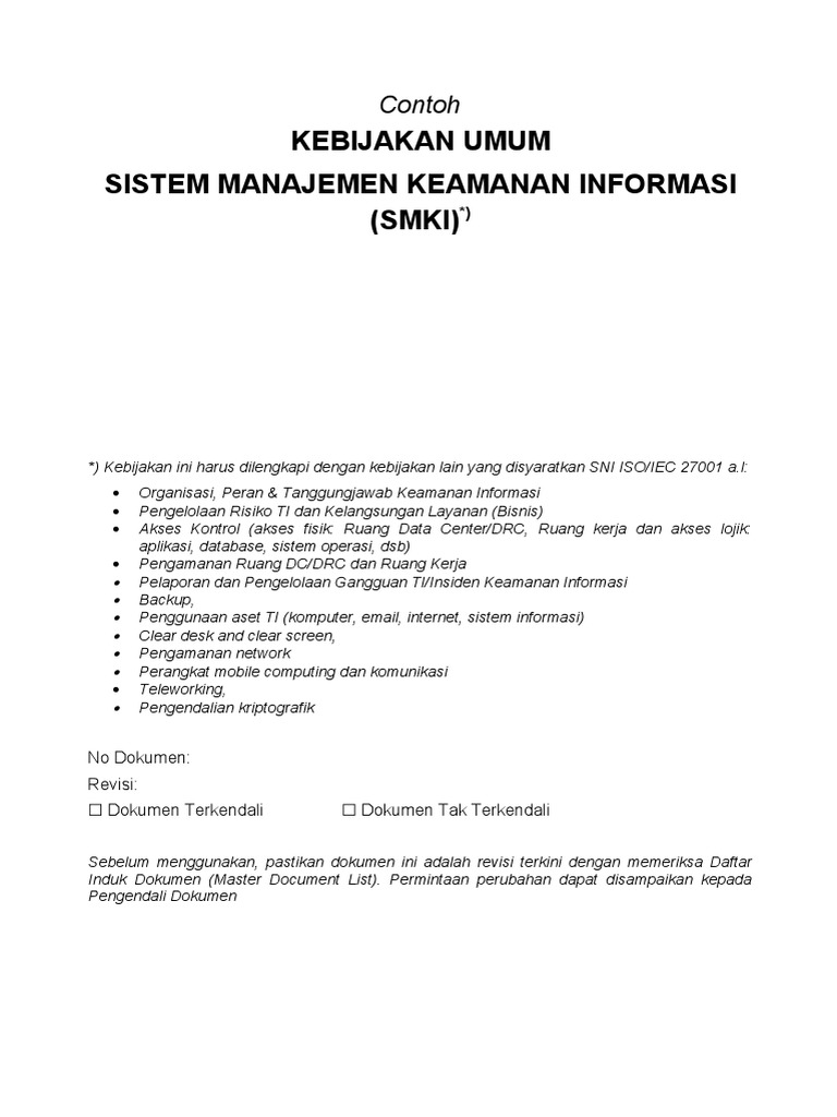 Kebijakan Keamanan Informasi Publik | PDF | Komputer