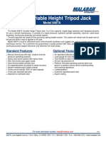 5 Ton Variable Height Tripod Jack Business Jets: Model 8487A