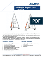 5 Ton Fixed Height Tripod Jack Business Jets: Model 8704