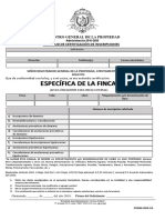 Solicitud de Certificacion de Inscripciones Especifica de La Finca