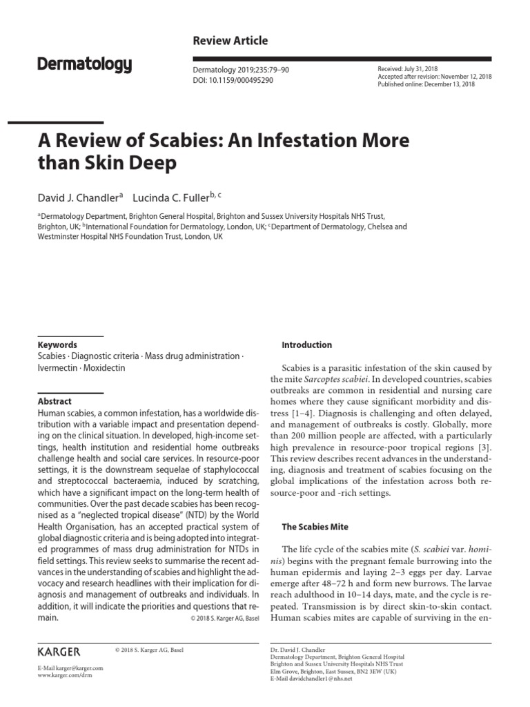 Journal Scabies PDF | PDF | Immunology | Medical Specialties