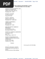 CREW v. Cheney Et Al: Regarding VP Records: 9/15/08 - Complaint (Document 7)