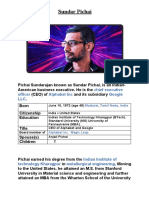 Sundar Pichai: Chief Executive Officer Alphabet Inc Google LLC