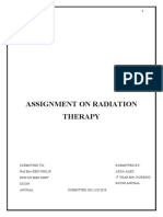 Assignment On Radiation Therapy