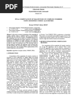 Fpga Computation of Magnitude of Complex Numbers Using Modified Cordic Algorithm