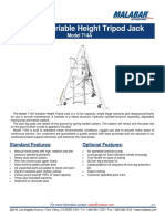 12 Ton Variable Height Tripod Jack Business Jets: Model 714A