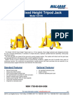 12 Ton Fixed Height Tripod Jack Business Jets: Model 12314S
