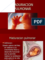 Maduración Pulmonar - Induccion Del Parto