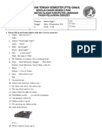 Penilaian Tengah Semester (PTS) Ganjil