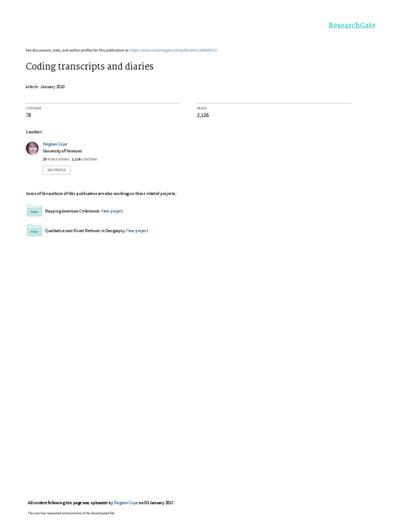 Coding and Analyzing Qualitative Data | PDF | Qualitative Research ...