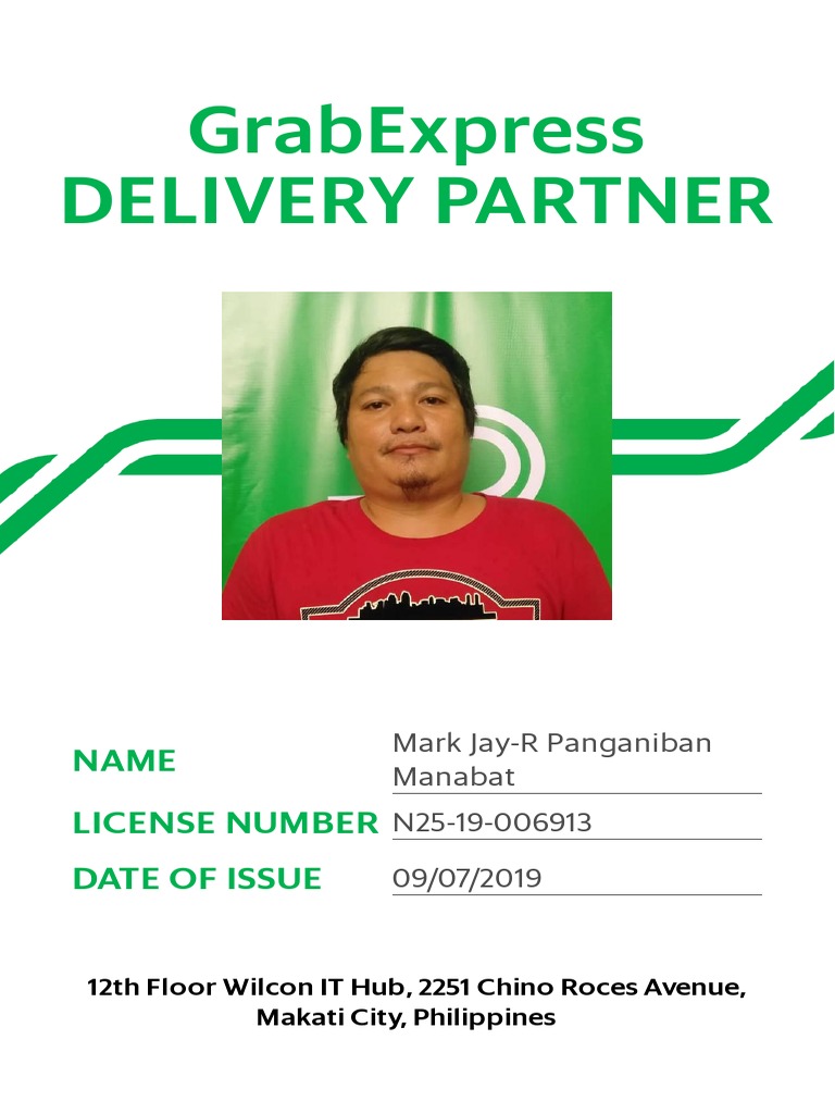 GrabExpress Delivery Partner ID Details | PDF | Business