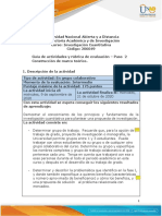 Guia de Actividades y Rúbrica de Evaluación - Unidad 2 - Paso 2 - Construccion de Marco Teorico