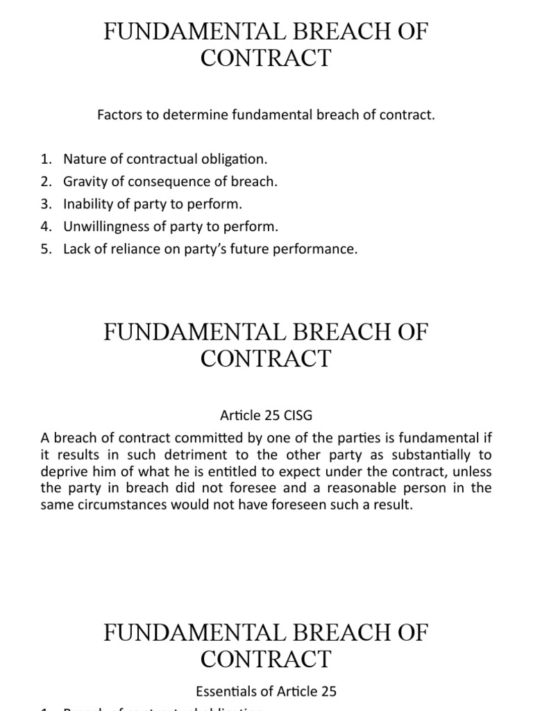 Constructive Dismissal And Fundamental Breach Of Contract – FAUCM