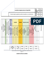 Formato de Registro Seguimiento y Análisis Del Ausentismo Por Accidente Laboral PDF