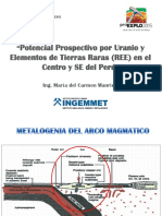 Potencial Prospectivo Por Uranio y Ree en El Centro y Se Del Peru