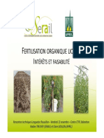 Fertilisation Organique Serail PDF