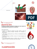 Hemorragia postparto: definición, clasificación, fisiopatología, diagnóstico y tratamiento