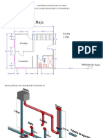 Plano Can Las Instalaciones de Agua Potable de Una Vivienda