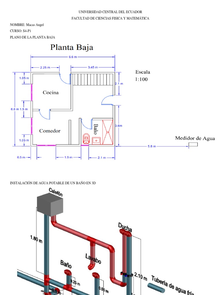 Disfrazado ratón Calma Plano Can Las Instalaciones de Agua Potable de Una Vivienda | PDF