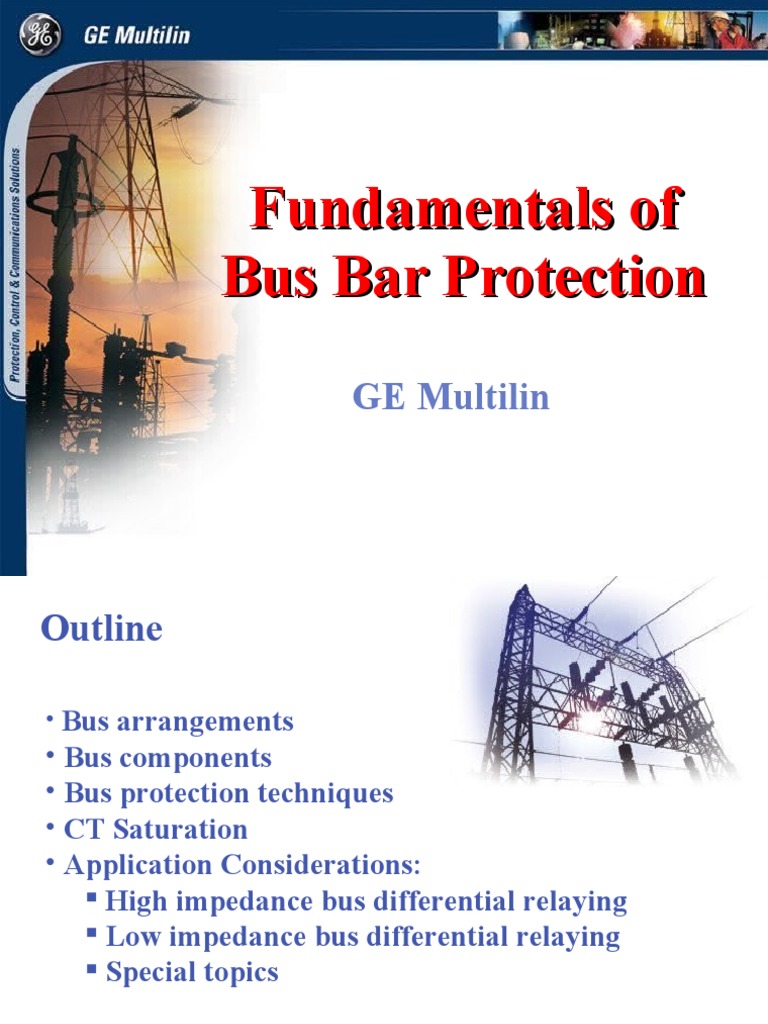 High Low Impedance Busbar Protection | PDF | Relay | Electrical Impedance