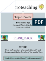 Macroteaching: Topic: Power