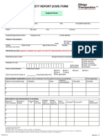 Individual Case Safety Report (Icsr) Form