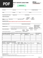 Individual Case Safety Report (Icsr) Form