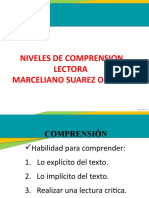 Niveles comprensión lectora