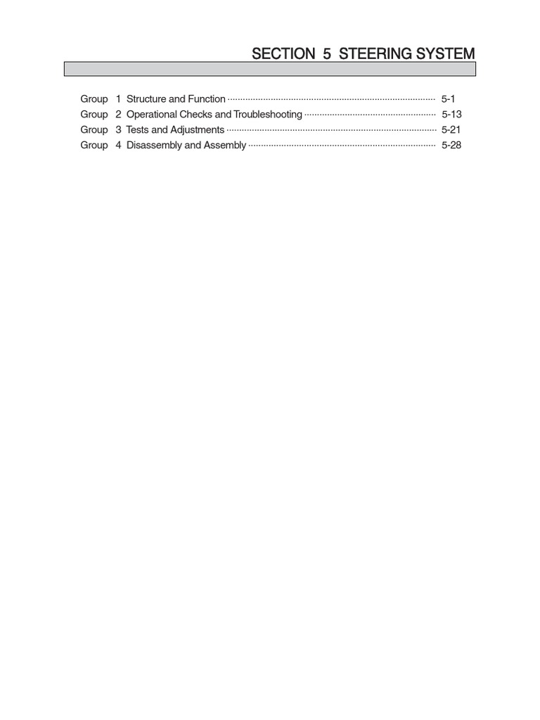 5-1. Steering System | PDF | Valve | Pump