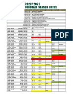 Dates For 2020/2021 Ghana Football Season
