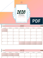 IONAMANDA PRINTS - Plan The Rest of It Edition - Monthly Calendar