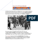 Características de La II Guerra Mundial