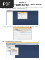 Practical No: 2B Perform The Extraction Transformation and Loading (ETL) Process To Construct The Database in The SQL Server