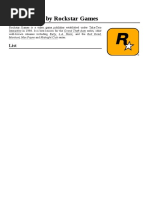 List of Games by Rockstar Games: Manhunt, Max Payne and Midnight Club Series