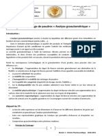 TP N°02 Tamisage de poudres « Analyse granulométrique »