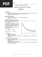 TP 7 - Résolution D'équations Non-Linéaires: Introduction Au Calcul Scientifique