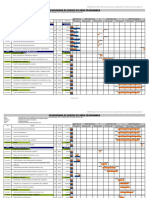 Calendario de avance de obra programado Junio