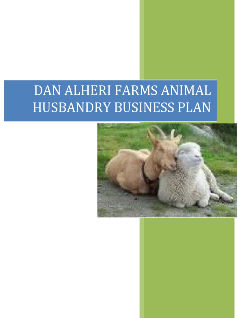 animal husbandry business plan