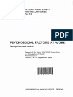 Psychosocial Factors at Work Who