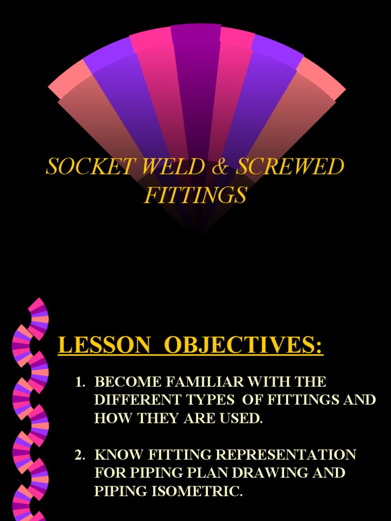 Socket Weld & Screwed Fittings Guide | PDF | Tools | Pipe (Fluid ...