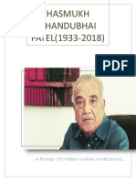 Hasmukh Chandubhai PATEL (1933-2018) : A Pioneer of Modern Indian Architecture
