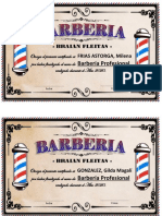 Certificados de Barbería 2020