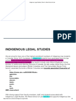 Indigenous Legal Studies