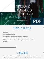 Informe Académico Descriptivo 10-01