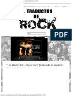 THE BEATLES - Dig A Pony [traducida al español] - EL TRADUCTOR DE ROCK