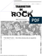 THE BEATLES - I Me Mine [traducida al español] - EL TRADUCTOR DE ROCK
