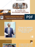 Lección 2-El Poder Del Testimonio Personal