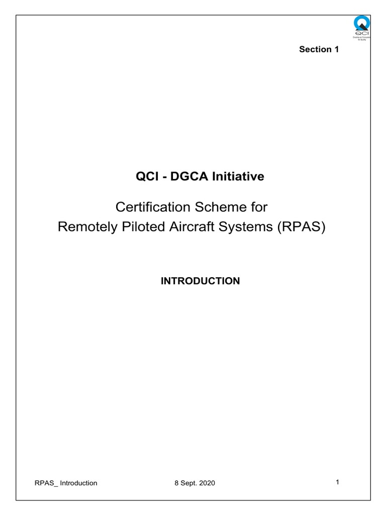 RPAS Certification Scheme Overview | PDF | Unmanned Aerial Vehicle ...